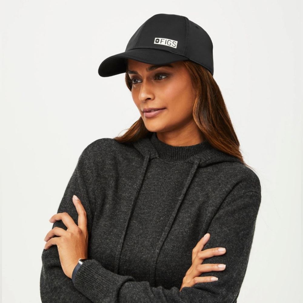 FIGS Neoprene Black Baseball Cap Hat New with tag